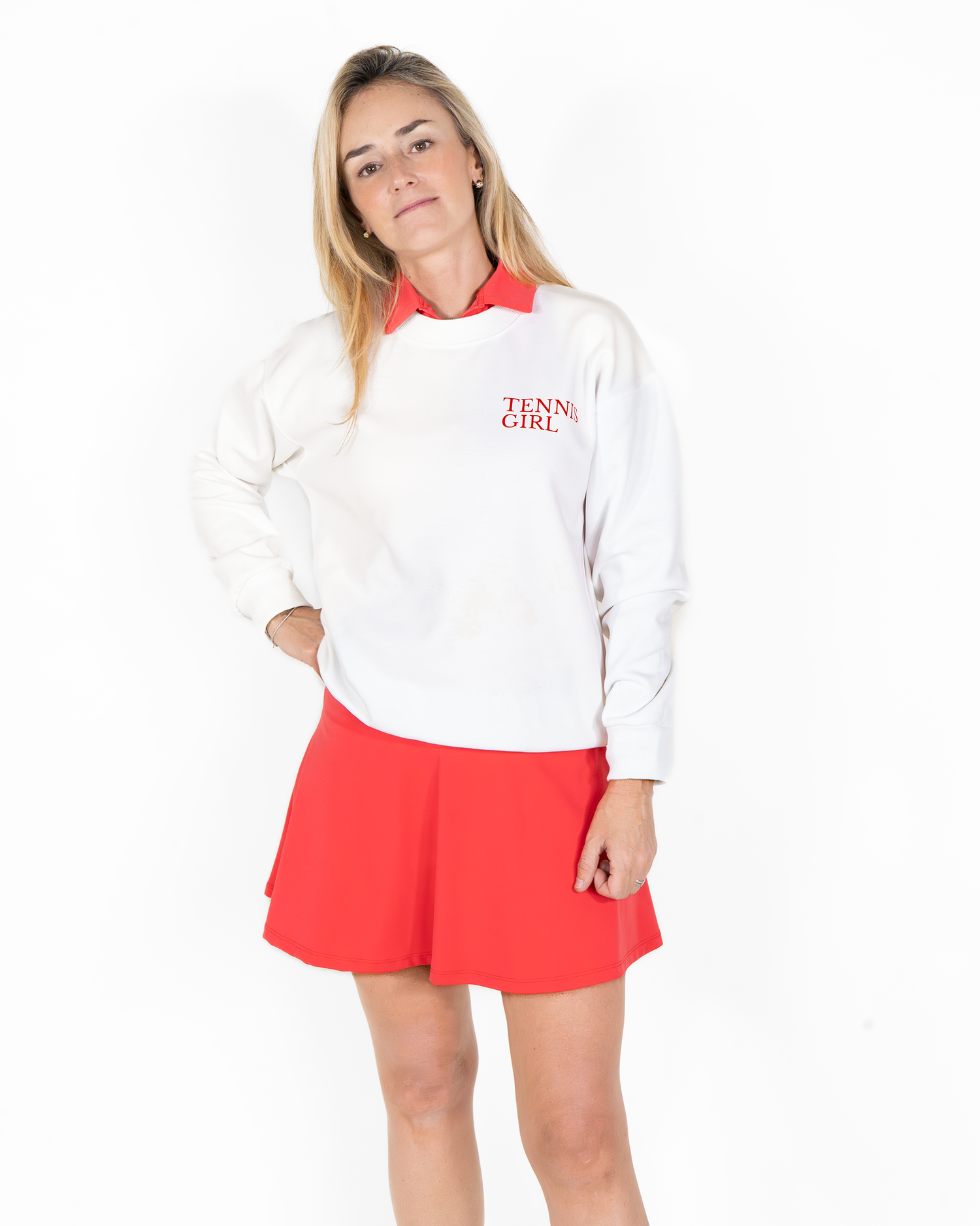 Sudadera Tennis Girl Roja